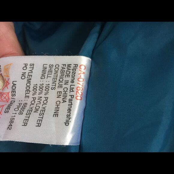 Powder Room Micro-lite Polka Dot Blue Anorak Snowboarding Jacket Womens S - Picture 12 of 12